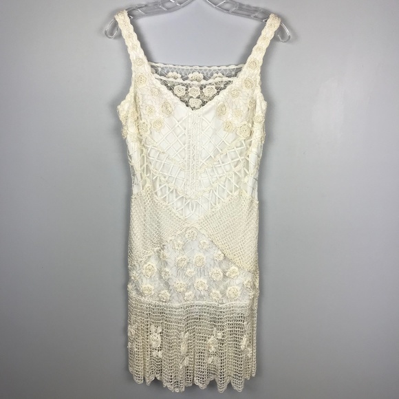 Sue Wong Ivory Lace Illusion Dress - Picture 9 of 13